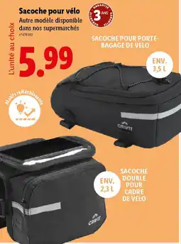 Lidl Sacoche pour vélo offre