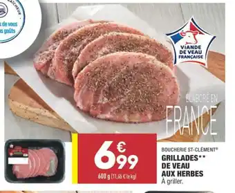 ALDI Grillades de veau aux herbes offre