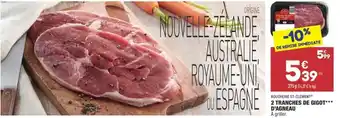 ALDI 2 tranches de gigot d'agneau offre
