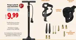 Lidl Pompe à pied XL avec manomètre offre