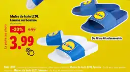 Lidl LIDL Mules de bain femme ou homme offre