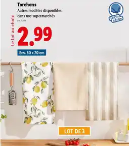Lidl Torchons offre