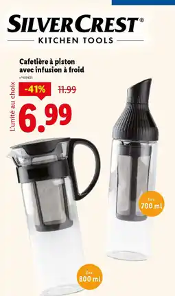 Lidl SILVERCREST Cafetière à piston avec infusion à froid offre