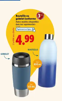 Lidl Bouteille ou gobelet isotherme offre