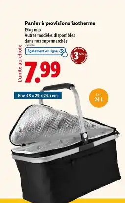 Lidl Panier à provisions isotherme offre