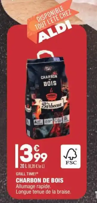 ALDI Charbon de bois offre