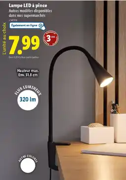 Lidl Lampe LED à pince offre