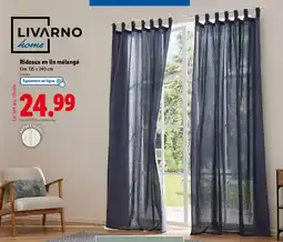 Lidl LIVARNO HOME Rideaux en lin mélangé offre