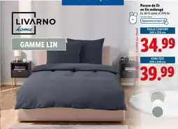 Lidl LIVARNO HOME Parure de lit en lin mélangé offre