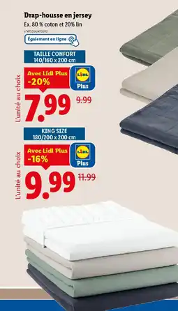 Lidl Drap-housse en jersey offre
