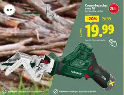Lidl Coupe-branches sans fil offre