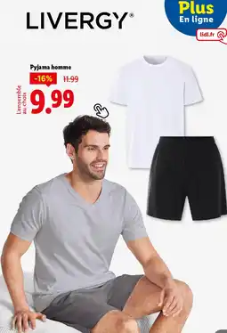 Lidl LIVERGY Pyjama homme offre