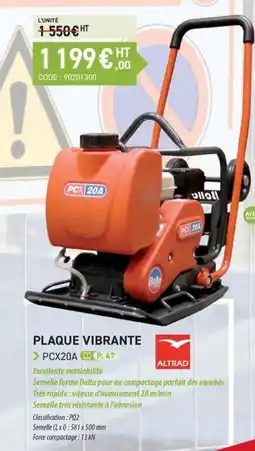 Loxam ALTRAD Plaque vibrante > pcx20a p. 47 offre