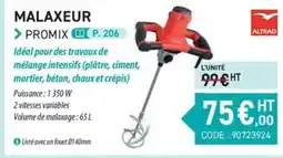 Loxam ALTRAD Malaxeur offre