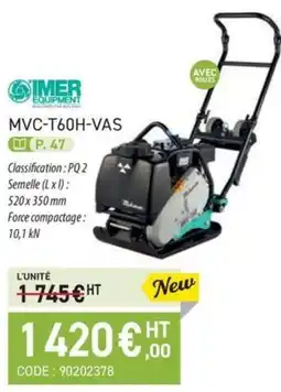 Loxam IMER EQUIPMENT Mvc-t60h-vas offre