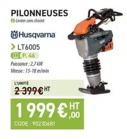 Loxam HUSQVARNA Pilonneuses offre