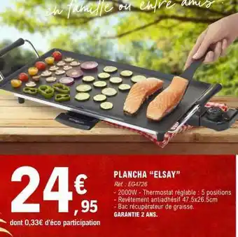 E.Leclerc PLANCHA ELSAY offre