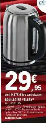 E.Leclerc Bouilloire 'Elsay' offre