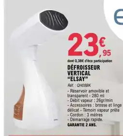 E.Leclerc DEFROISSEUR VERTICAL ELSAY offre