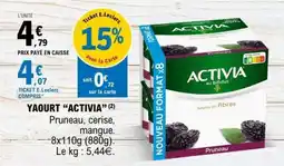 E.Leclerc YAOURT 'ACTIVIA' offre