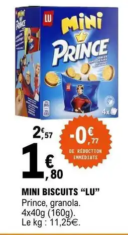 E.Leclerc MINI BISCUITS “LU” offre
