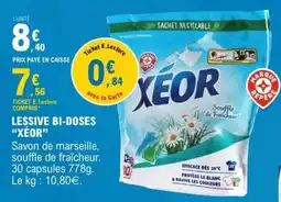 E.Leclerc LESSIVE BI-DOSES XEOR offre