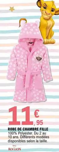 E.Leclerc ROBE DE CHAMBRE FILLE offre