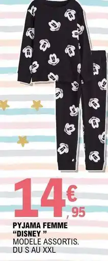 E.Leclerc PYJAMA FEMME DISNEY offre