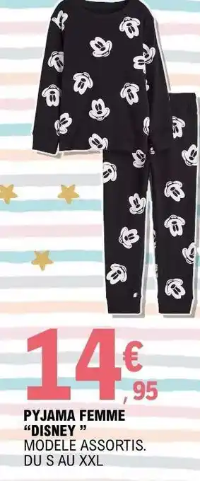 E.Leclerc PYJAMA FEMME DISNEY offre