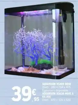 E.Leclerc AQUARIUM XS400 NOIR offre