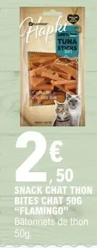 E.Leclerc SNACK CHAT THON BITES CHAT 50G FLAMINGO offre