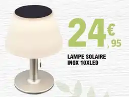 E.Leclerc LAMPE SOLAIRE INOX 10XLED offre