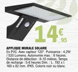 E.Leclerc APPLIQUE MURALE SOLAIRE offre