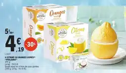 E.Leclerc 4 Citrons ou Oranges Givrées Prolinat offre