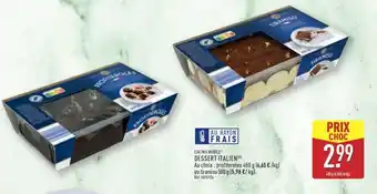 ALDI CUCINA NOBILE DESSERT ITALIEN offre