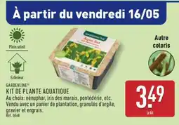 ALDI GARDENLINE KIT DE PLANTE AQUATIQUE offre
