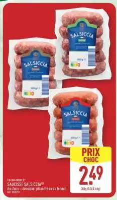 ALDI SAUCISSE SALSICCIA offre