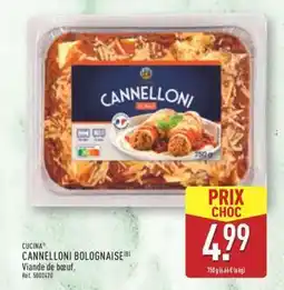 ALDI CANNELLONI BOLOGNAISE offre
