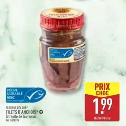 ALDI TESOROS DEL SUR FILETS D'ANCHOIS offre