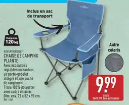 ALDI CHAIS DE CAMPING PLIANTE offre
