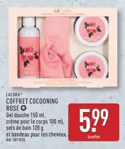 ALDI LACURA COFFRET COCOONING ROSE offre