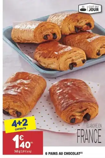 ALDI 6 pains au chocolat offre