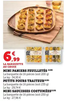 Super U Mini paniers feuilletés offre