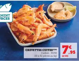 Super U Crevettes cuites offre