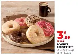 Super U Donuts assortis offre
