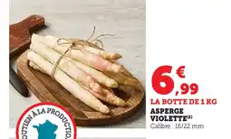 Super U Asperge violette offre
