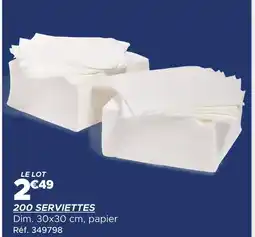 Gifi 200 serviettes offre