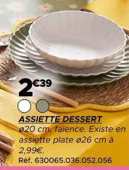 Gifi Assiette dessert offre