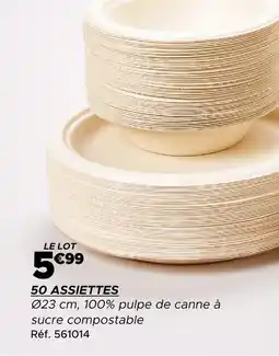 Gifi 50 assiettes offre
