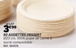 Gifi 50 assiettes dessert offre